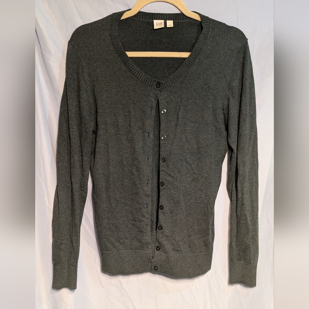 GAP Green Lightweight Cardigan Sweater *A20